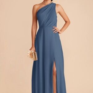 Birdy Grey Kira Chiffon With Slit Ocean Blue Size XXL